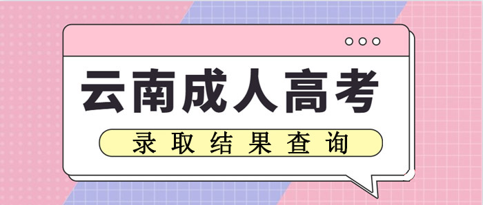 云南省成人高考錄取結果查詢